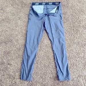 Nike athletic fit, slim fit, water repellent golf pants. Made to resemble jeans